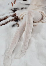 "Snowflake" knitted stockings