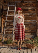 "Rosy Christmas" Skirt