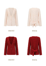 "Chiffon Cake" knit cardigan