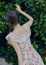 "Raspberry" corset dress