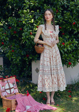 "Raspberry" corset dress