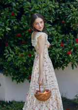 "Raspberry" corset dress