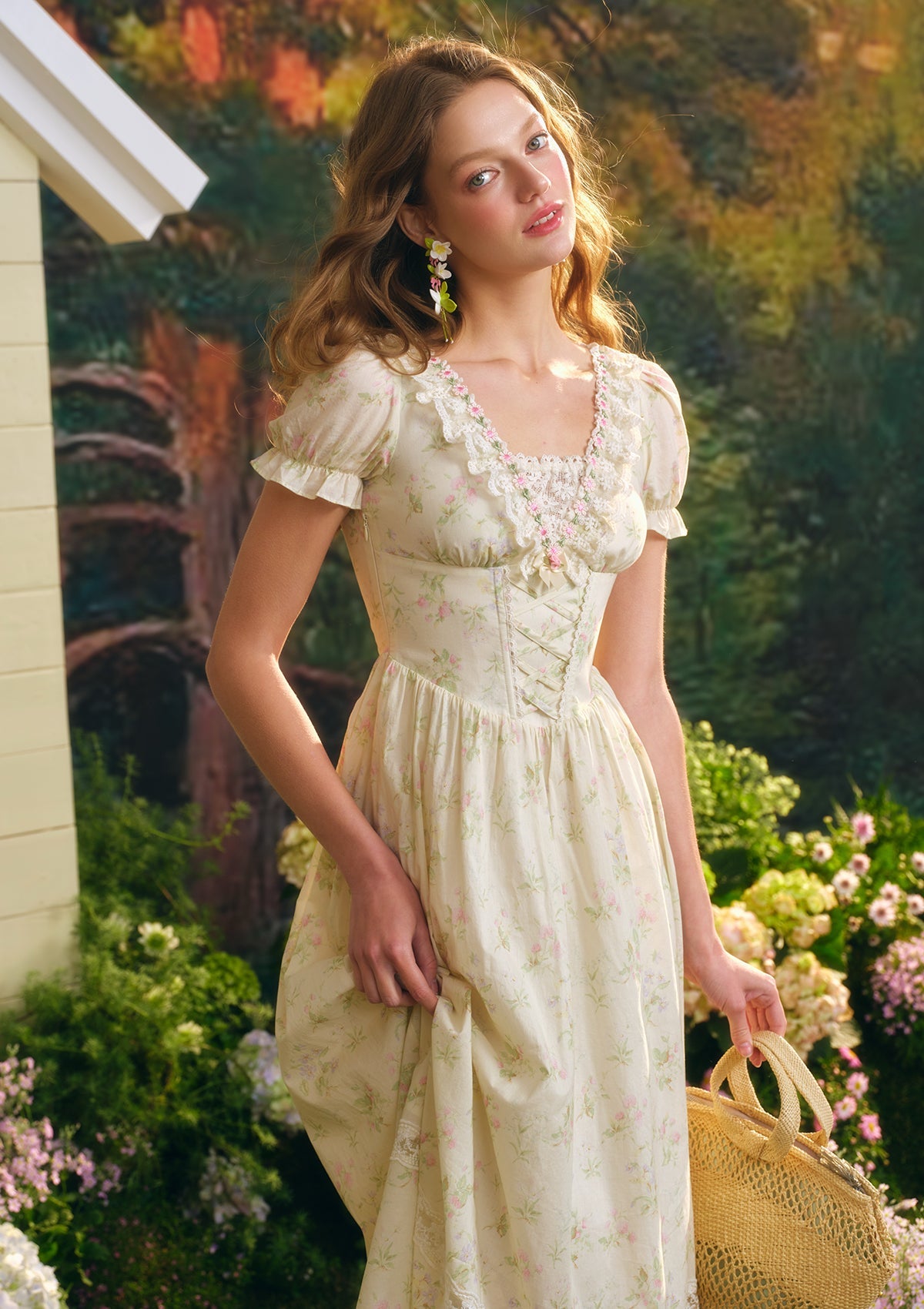 花畑の茶会」コルセットドレス