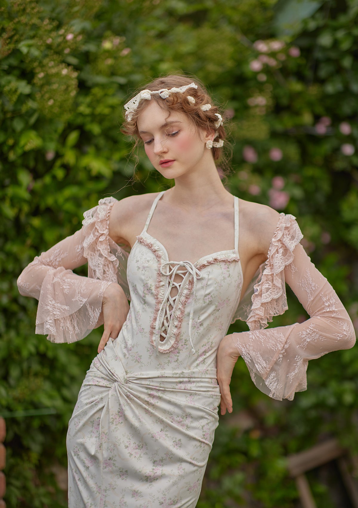 Casper John カーディガン Tulle layered lace チュールレイヤードレースカーディガン - メルカリ