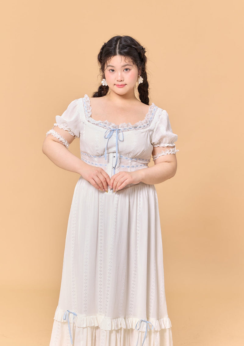 「白き頁へ」コルセットドレス大きいサイズ