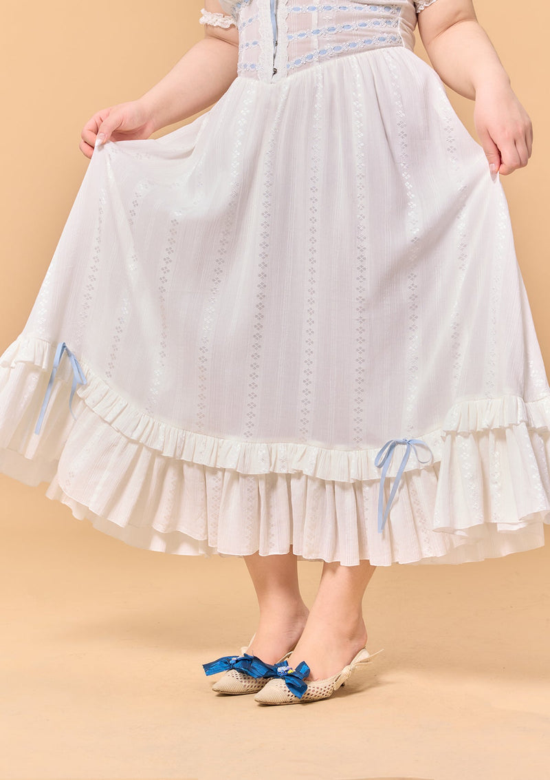 「白き頁へ」コルセットドレス大きいサイズ