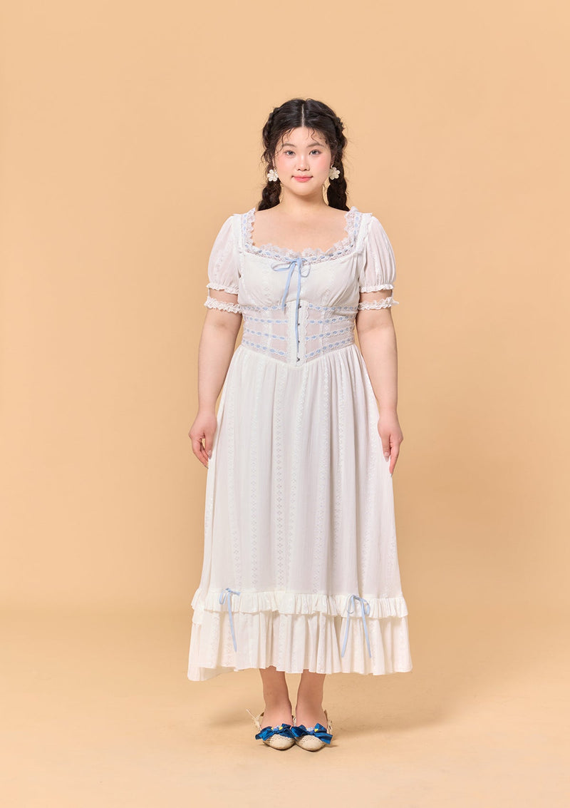 「白き頁へ」コルセットドレス大きいサイズ