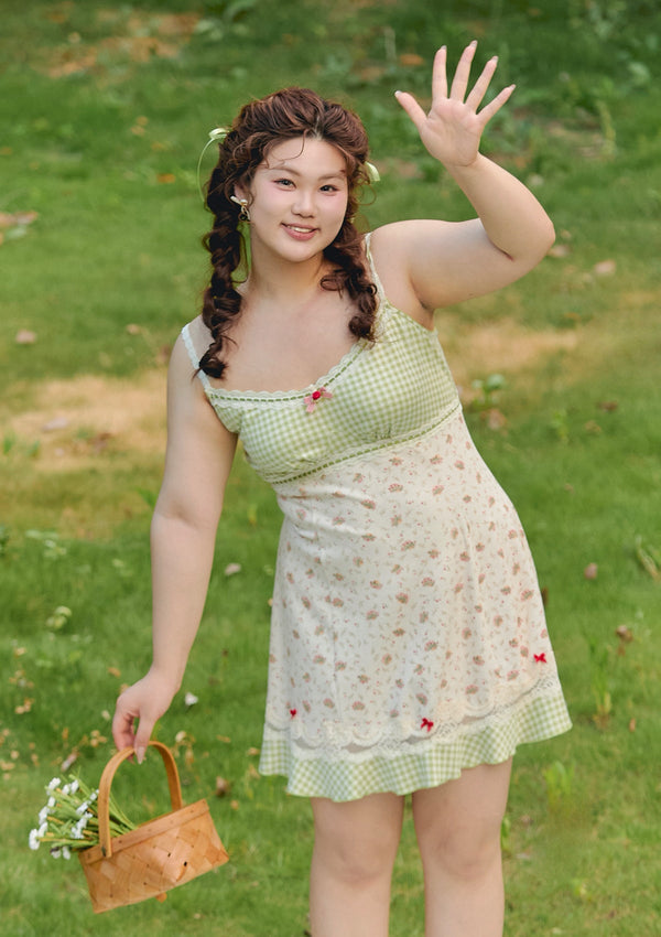 "Matcha Azuki" Dress (Plus Size)