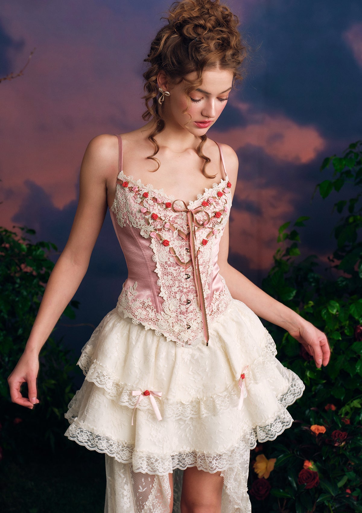 LaceMade コルセット 花の精霊」コルセット