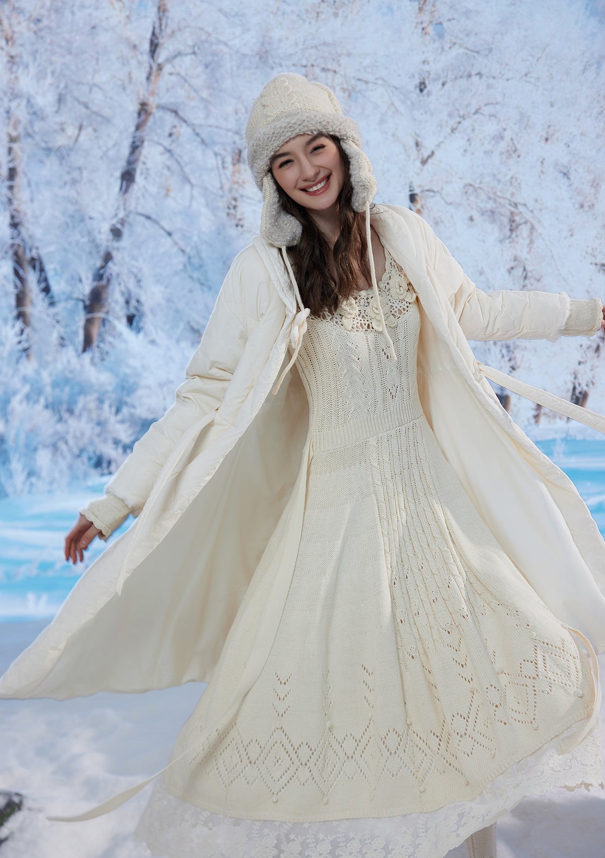 花々の恋」ダウンコート