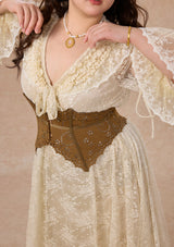 カーブ＆プラス スエードアンダーバストコルセット