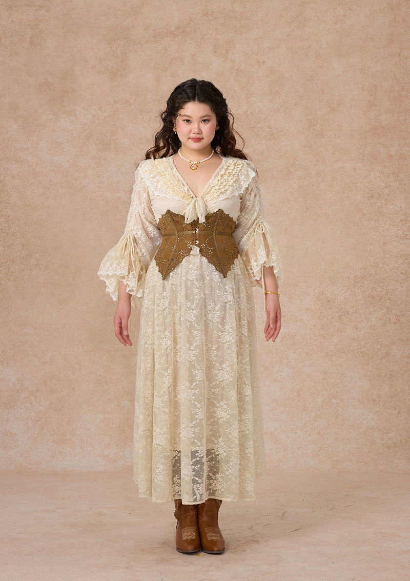 カーブ＆プラス スエードアンダーバストコルセット