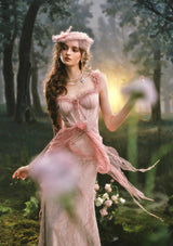 「桃色カイドウの花」ドレス