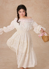 カーブ＆プラス 白椿ドレス