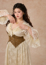 カーブ＆プラス スエードアンダーバストコルセット