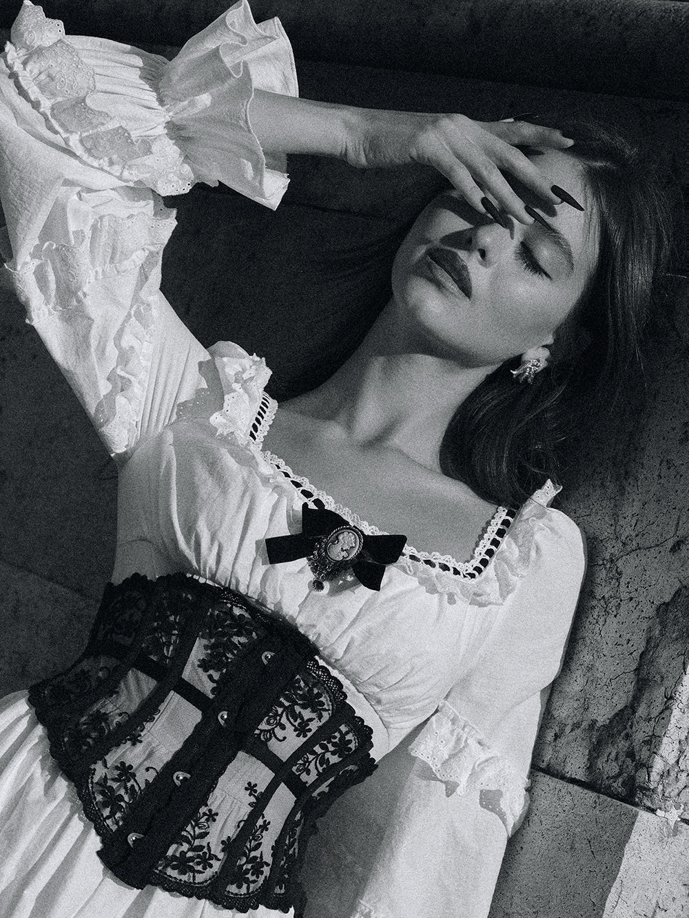 gucci2018SS マクラメレース ワンピース gucci2018SS マクラメレース