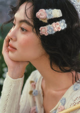 「薔薇の潮」ヘアクリップ