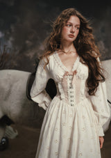 ホワイトチョコレートウォリアーコルセットドレス