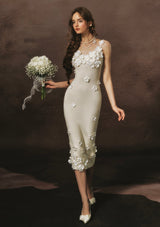 「クリーム色のシャンソン」ドレス