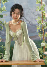 「ミントカラーのシーズン限定コルセット」ドレス