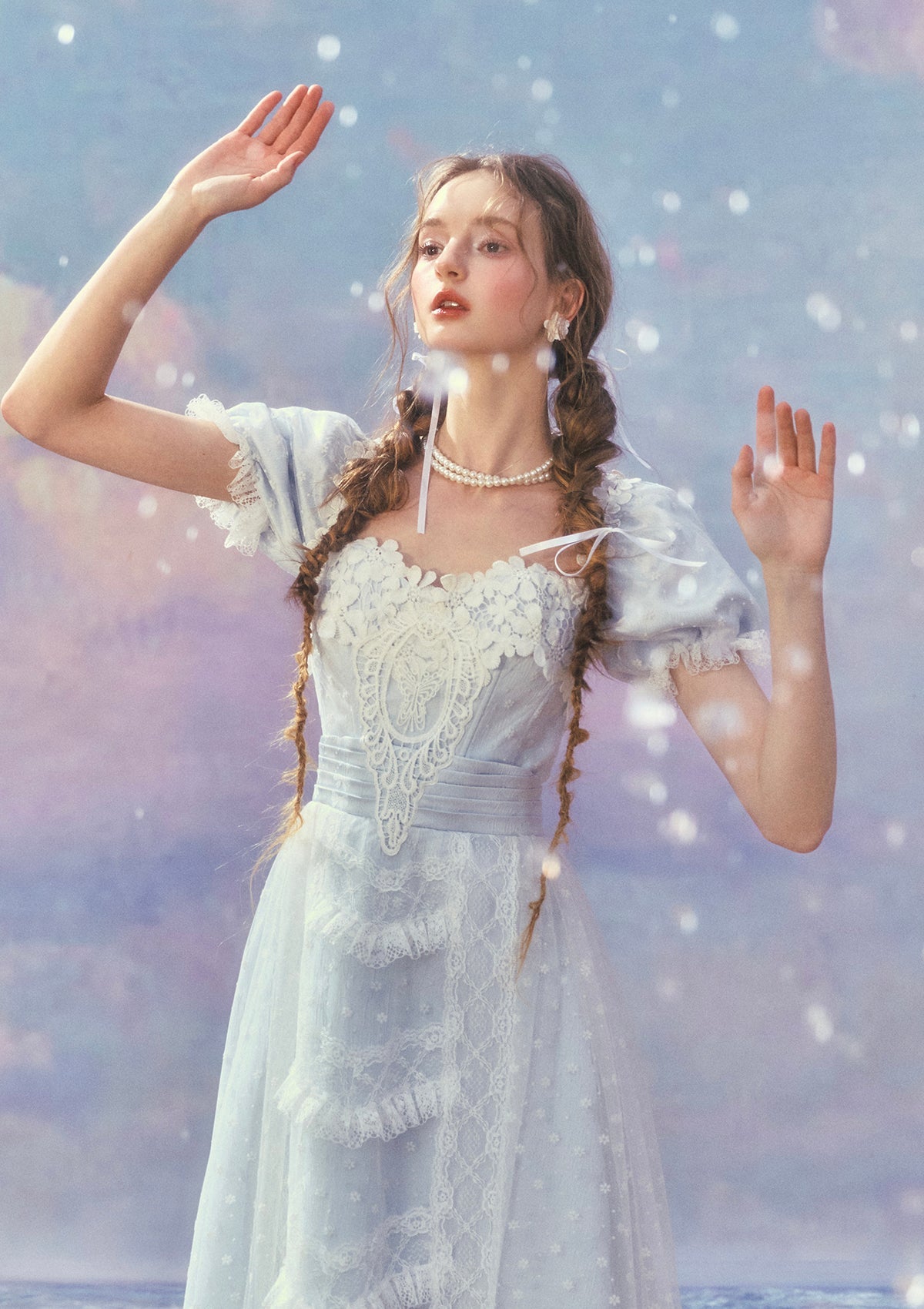 パラダイス島の波」コルセットドレス