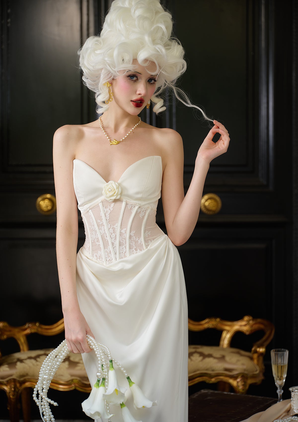 専用アンティークドレスと下着 魔法のふれあい」コルセットドレス