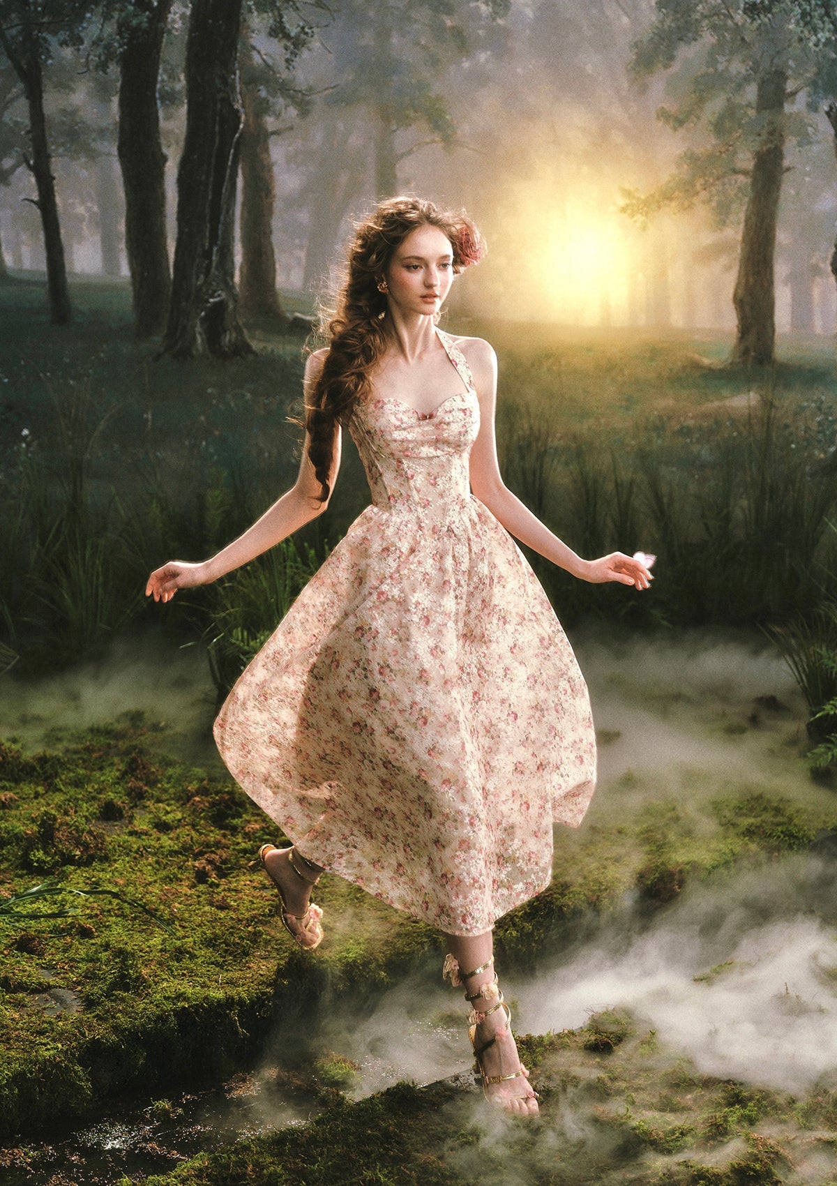 薔薇十字架レースドロワーズ Wildwood Rose Corset Dress