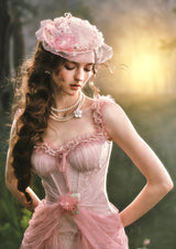 「桃色カイドウの花」ドレス