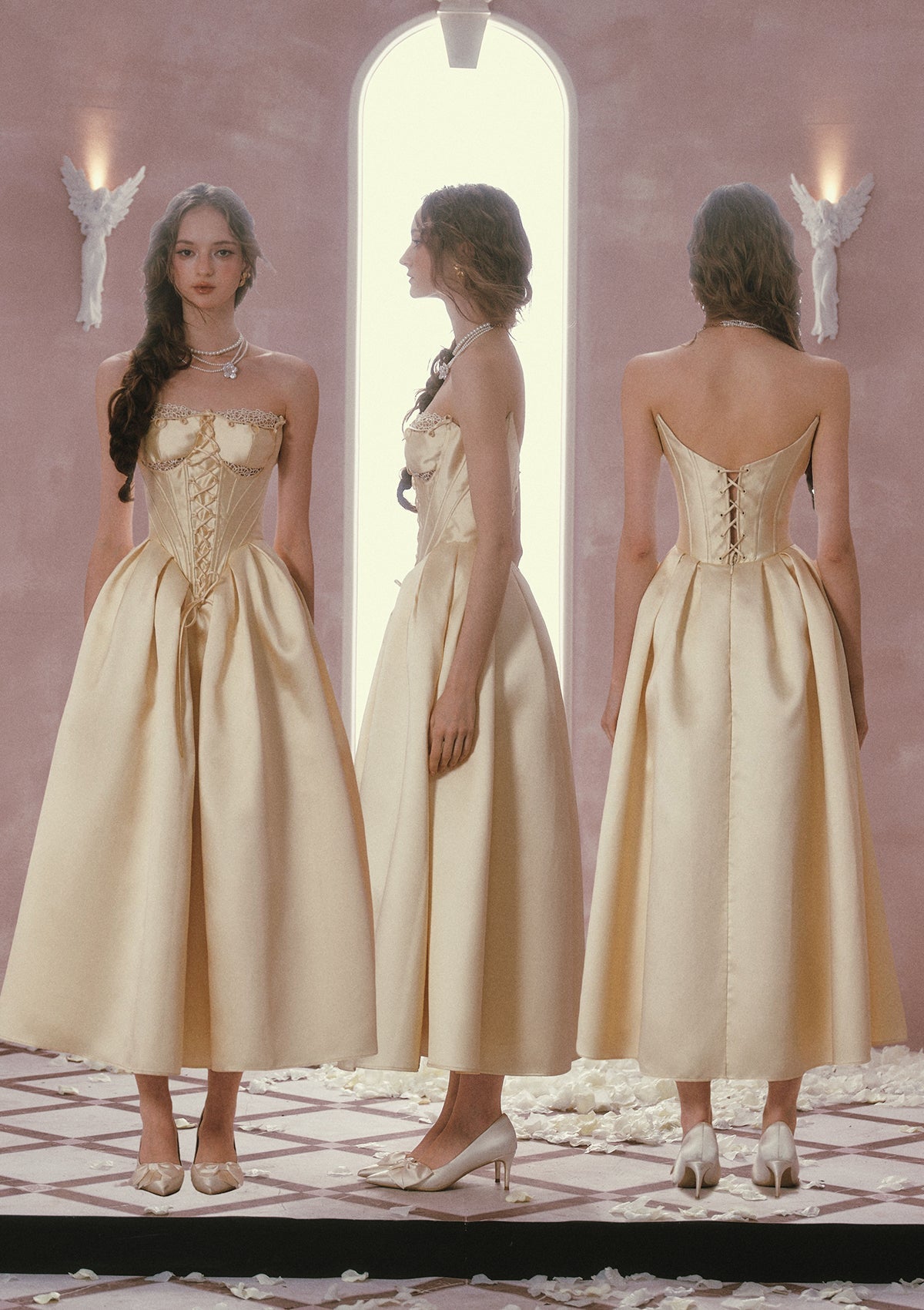 ベルの金彩」ドレス