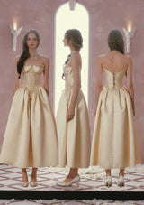 「ベルの金彩」ドレス