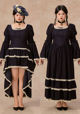 カーブ＆プラス サファイアブルーワルツコルセットドレス