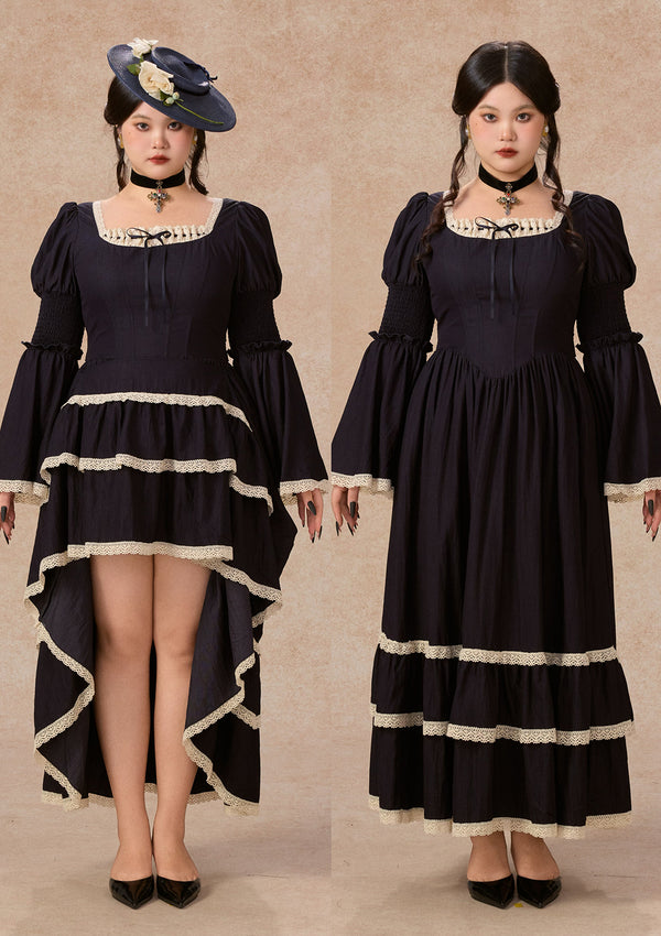 カーブ＆プラス サファイアブルーワルツコルセットドレス