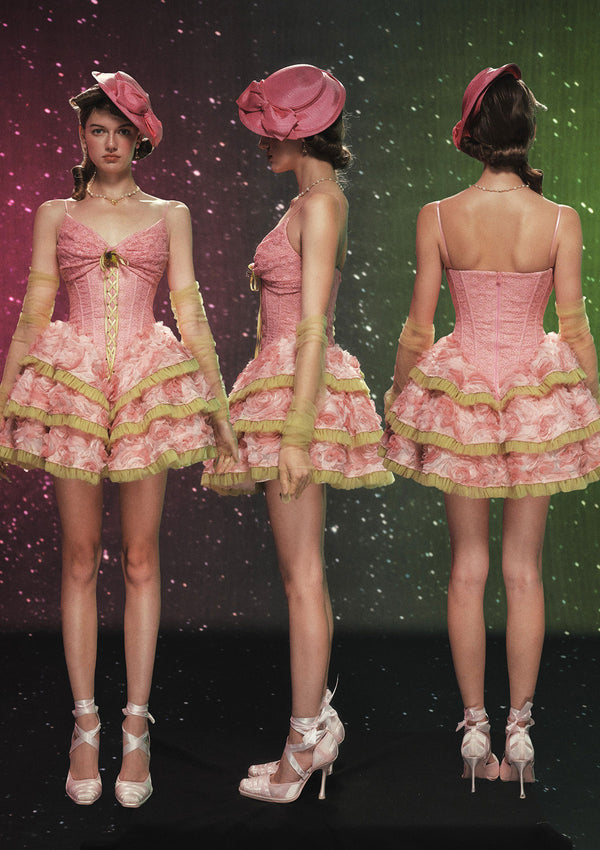 グレープグリンダコルセットドレス（ショート）