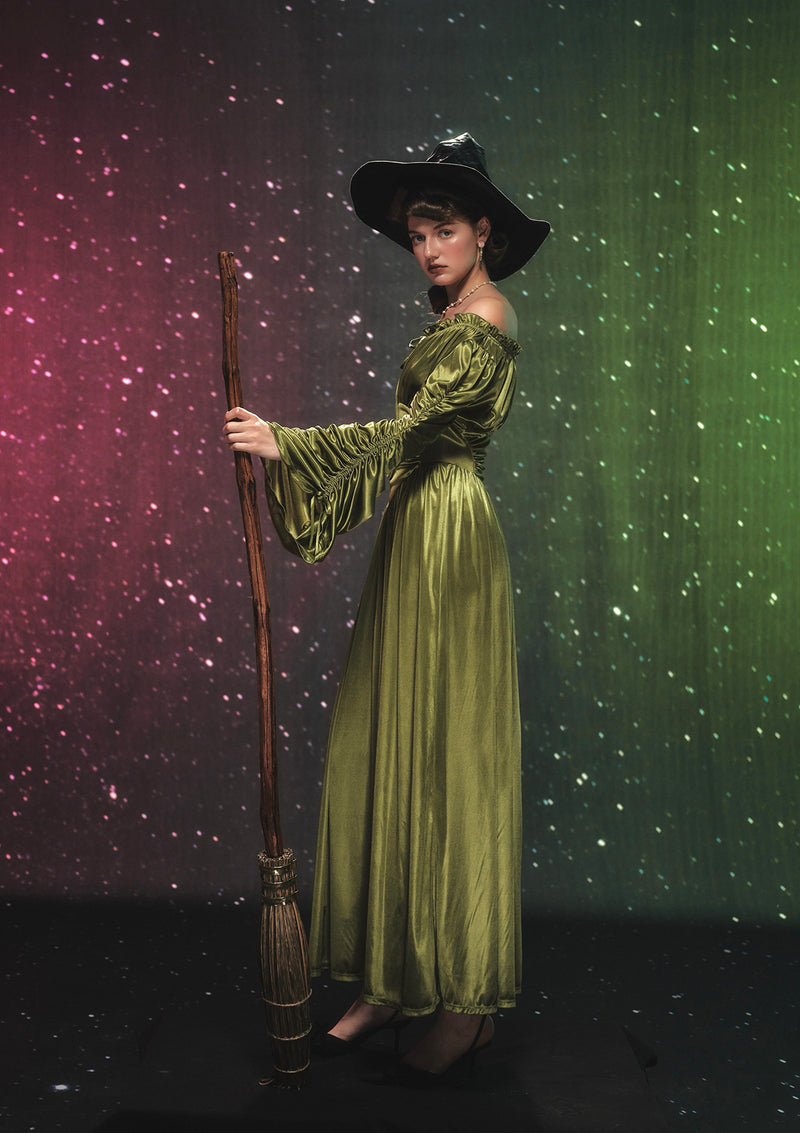 オリーブティントパルテノンドレス