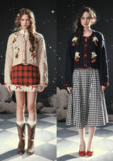 ストロベリーモンブラン ニットカーディガン