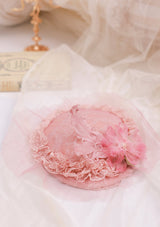 「桃色カイドウの花」ボンネッ