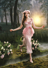 「桃色カイドウの花」ドレス