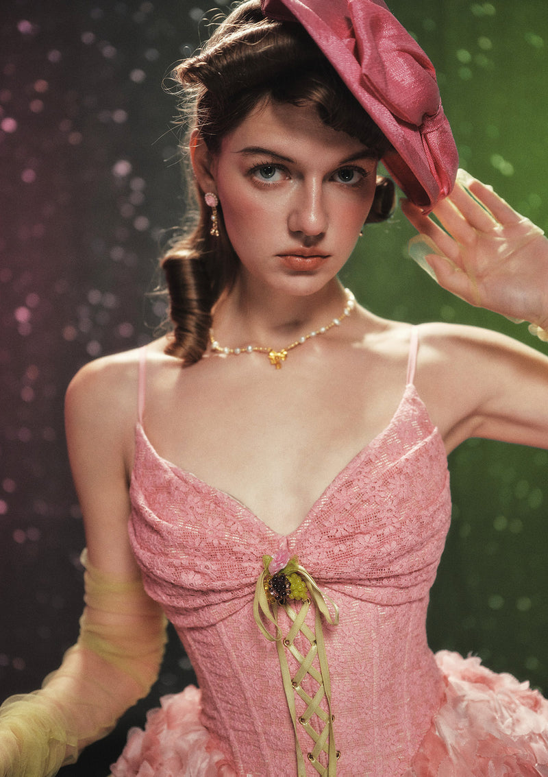 グレープグリンダコルセットドレス（ショート）