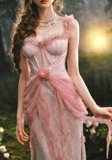 「桃色カイドウの花」ドレス