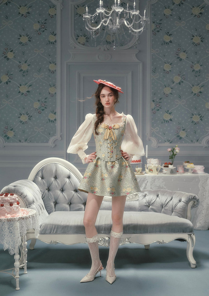 Mary's Garden Poem Corset Dress