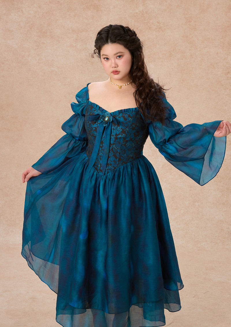 カーブ＆プラス モルフォヘレナコルセットドレス