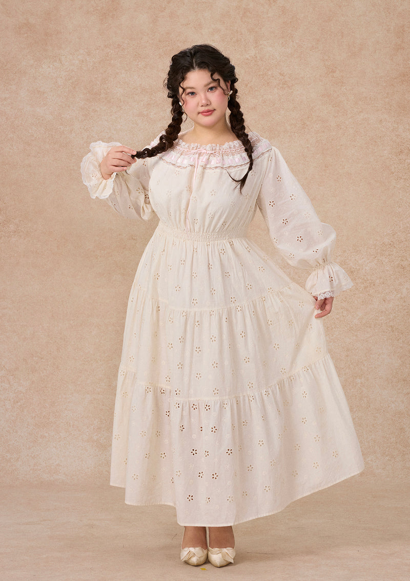 カーブ＆プラス 白椿ドレス