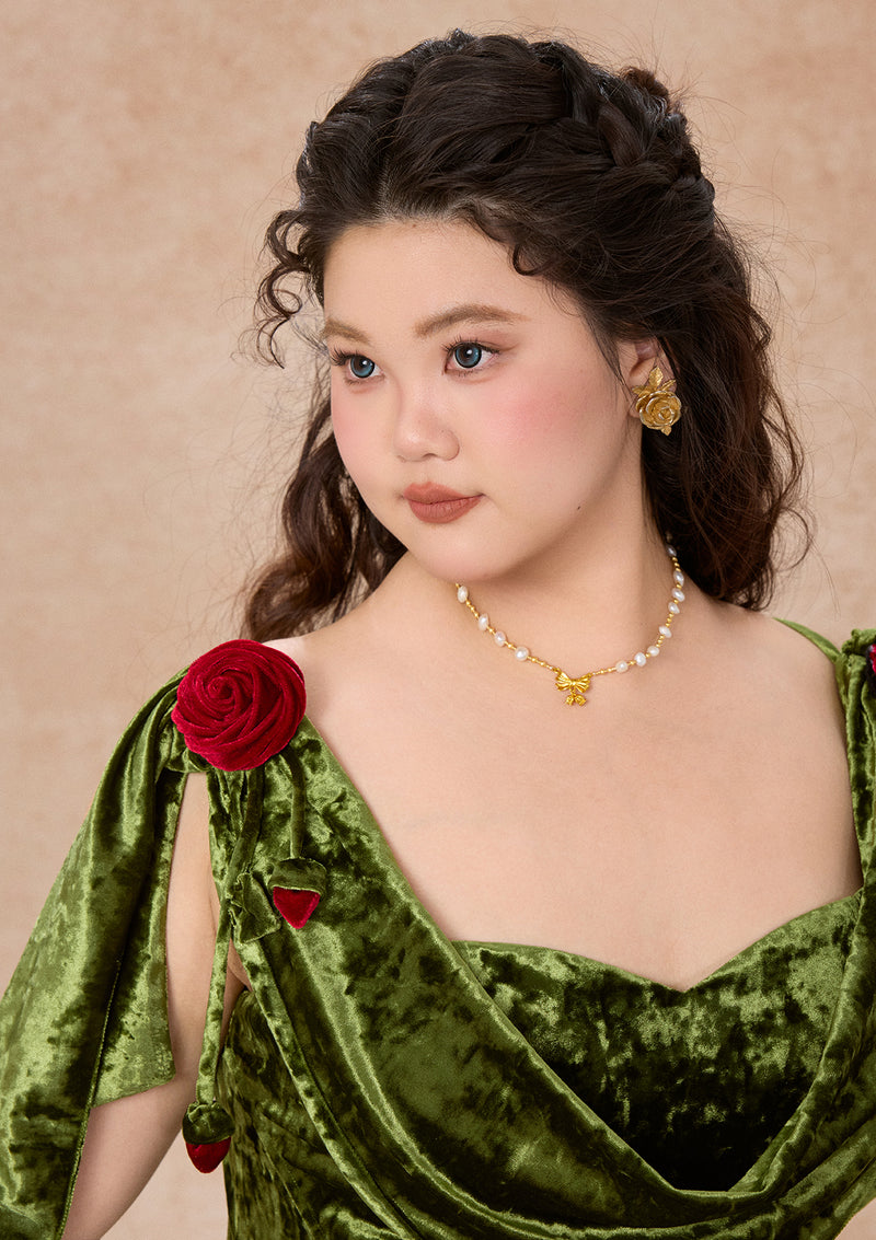 カーブ＆プラス グリーンウッドローズ　メタモルフォシス　ドレス