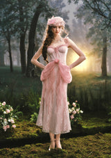 「桃色カイドウの花」ドレス