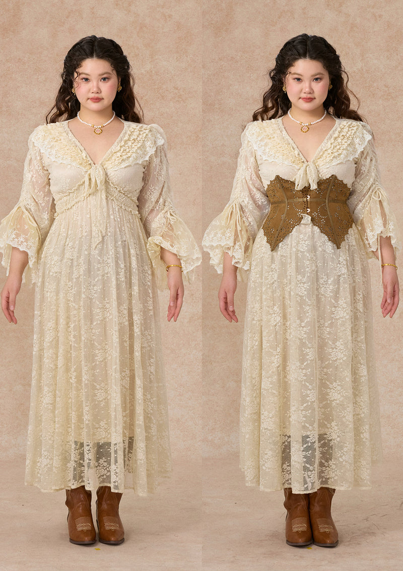 カーブ＆プラス スエードアンダーバストコルセット