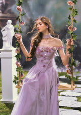 「紫アイリスの詩」ワンピース