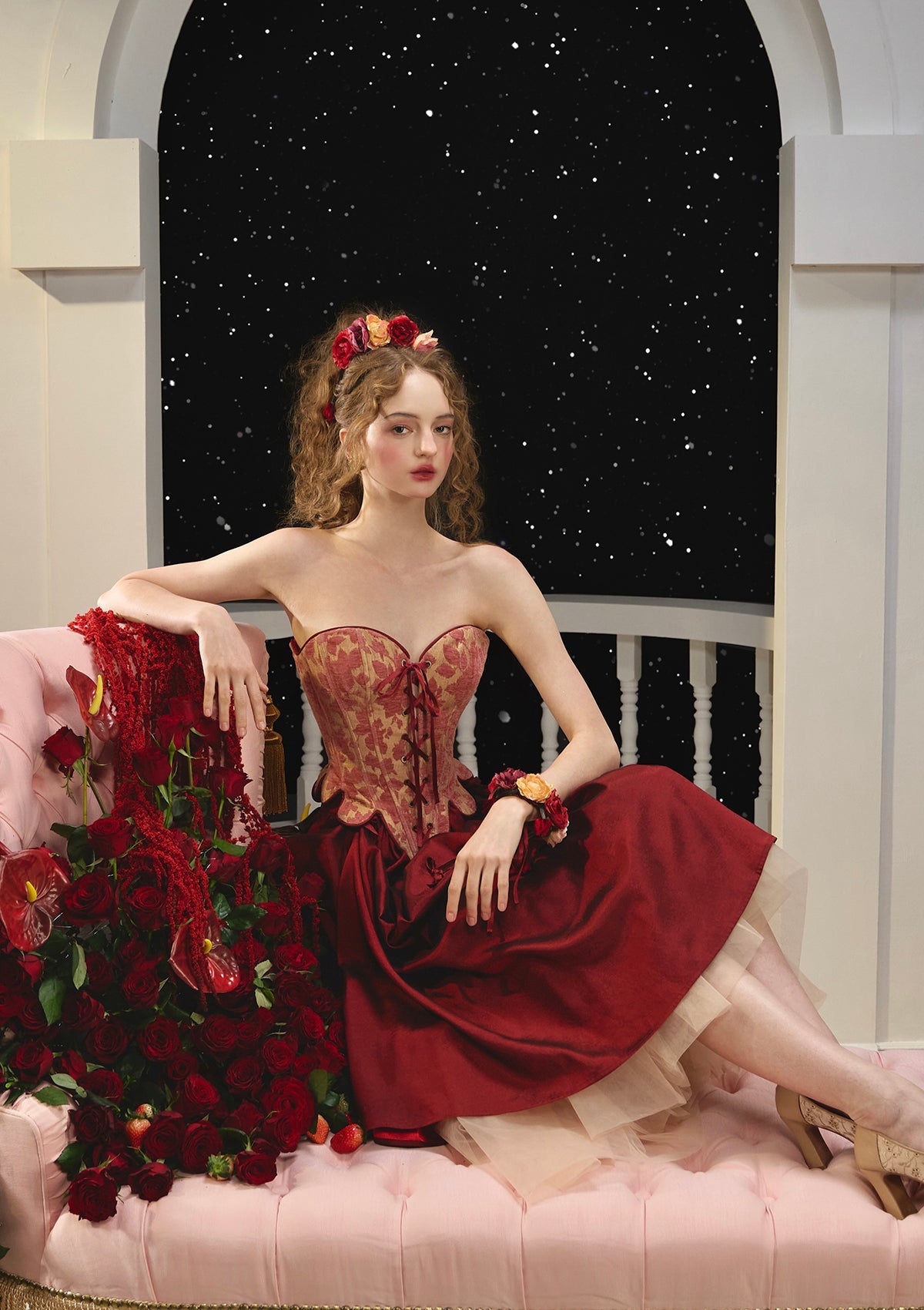 LaceMade コルセット レディフローラ」コルセットドレス