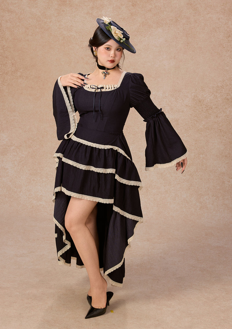 カーブ＆プラス サファイアブルーワルツコルセットドレス