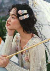 「薔薇の潮」ヘアクリップ