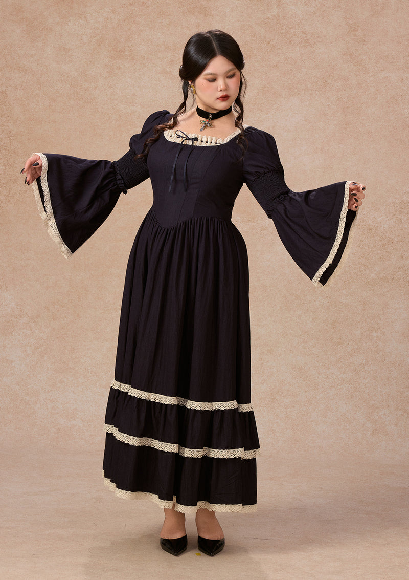 カーブ＆プラス サファイアブルーワルツコルセットドレス